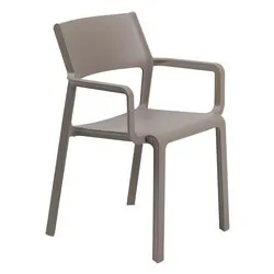 Sedia con braccioli polipropilene TRILL Armchair Tortora 40250 10 000