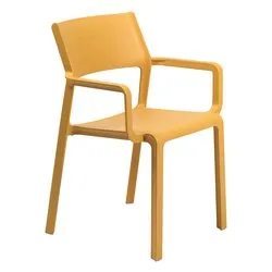 Sedia con braccioli polipropilene TRILL Armchair Senape 40250 56 000