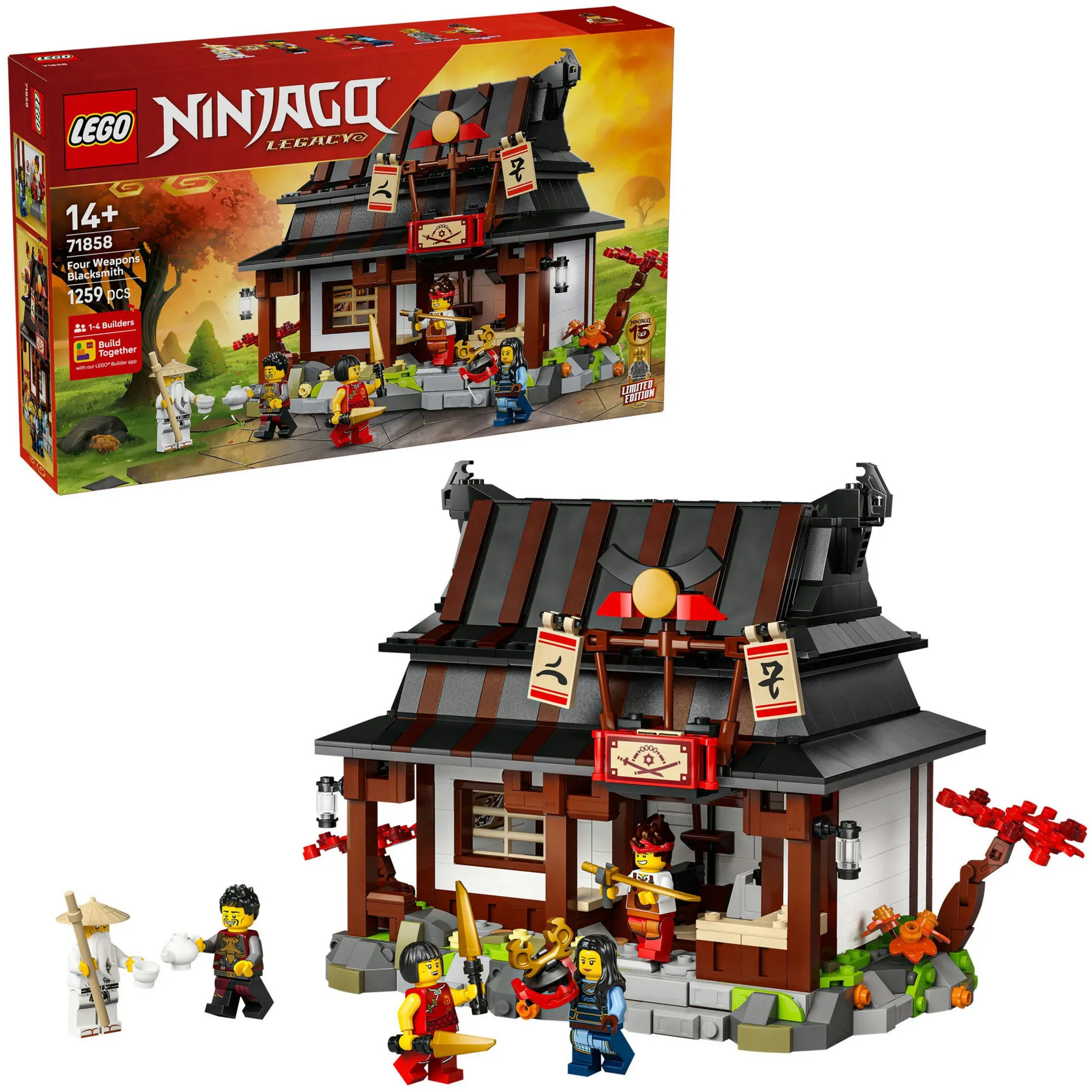 Ninjago 15° Anniversario del Fabbro delle Quattro Armi, Giochi di costruzione