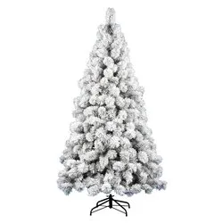 Albero Natale SAINT MORITZ Verde innevato (PVC - H210 D109 cm) MORITZINN210
