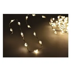 Filo Rame 125 luci - NANOLED Bianco caldo (2 + 0,5 mt) Luce fissa CHRISTMAS IP20 D3128