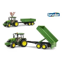 Trattore con Rimorchio scala 1:16 JOHN DEERE 02108