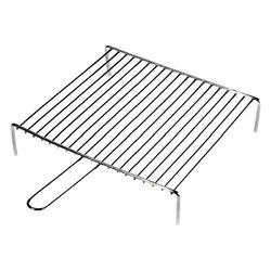 Griglia barbecue tondino pesante acciaio (40x35cm) Cromo lucido 00740