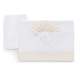 Set lenzuola lettino completo 3 pz BEAR Avorio 15 20 106