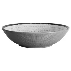 Ciotola insalatiera campeggio melamina (23,5cm) TIVOLI Bianco e Grigio 0830030N C7X
