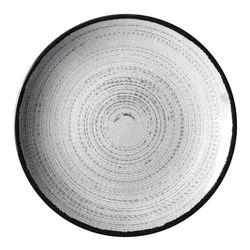 Piatto da dessert melamina (20cm) TIVOLI Bianco e Grigio 0830027N C7X