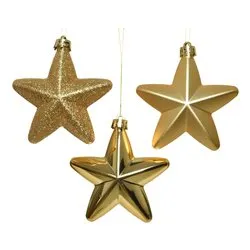 Stelle (6pz) Plastica Gold 9027860