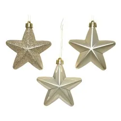 Stelle (6pz) Plastica Pearl 9027866