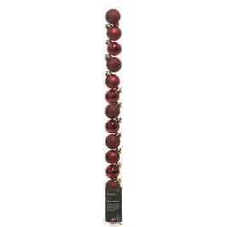 Set palline albero Natale (14pz-3cm) Plastica Red 9020458