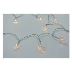 Filo Trasparente 20 luci - LED Bianco caldo (3 + 0,5 mt) Alberi Luce fissa CHRISTMAS IP20 D3115