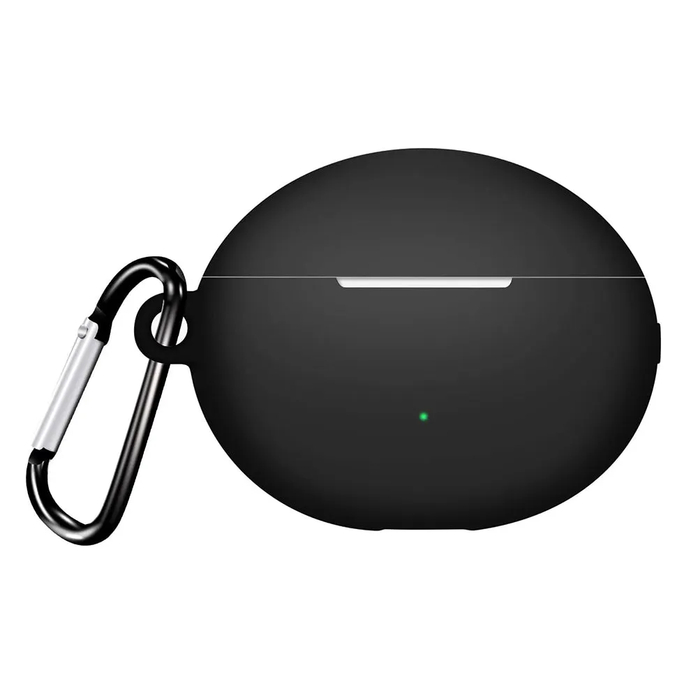 Custodia Techsuit Silicone per Huawei FreeBuds 6i, Nera