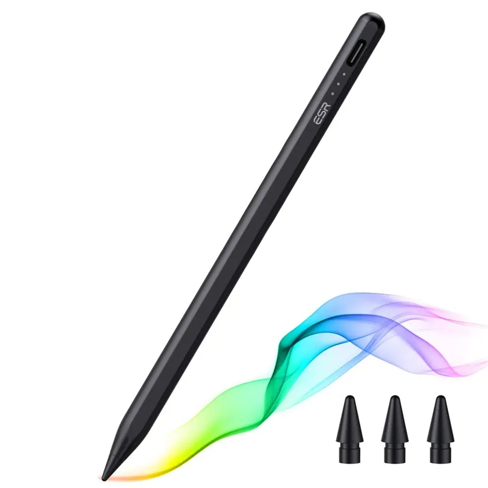 Touch Pen ESR per Apple iPad, Versione Attiva, Nero
