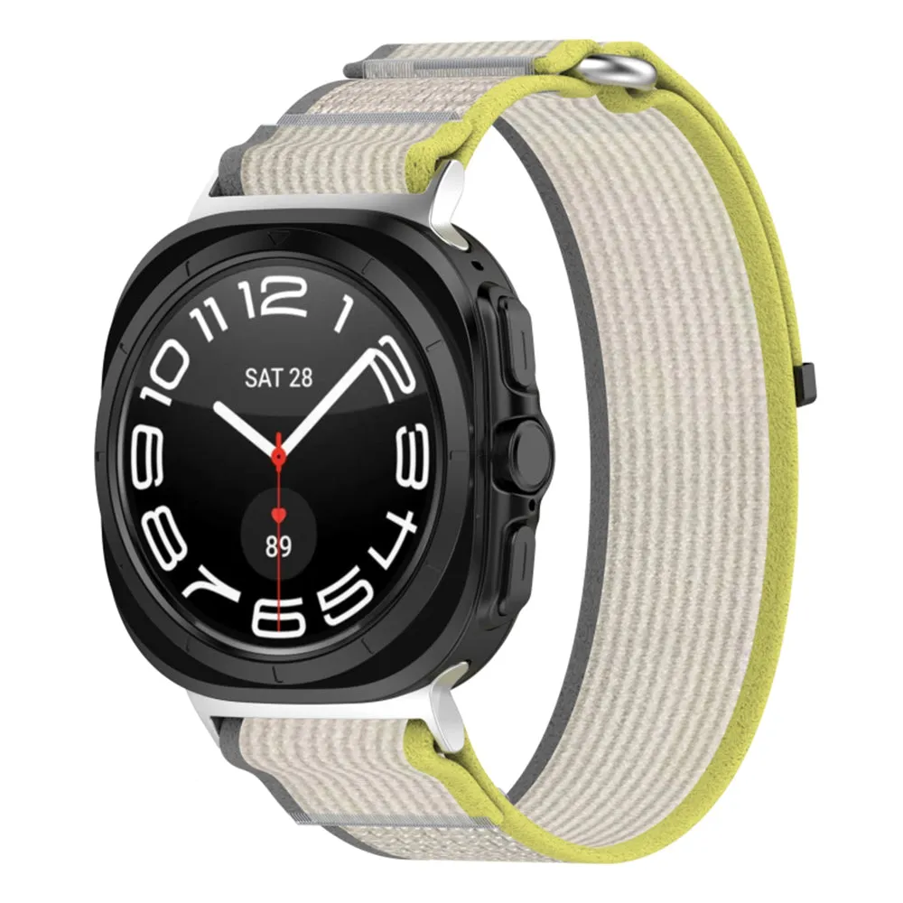 Cinturino Techsuit W054 per Samsung Galaxy Watch Ultra Series, Giallo Grigio