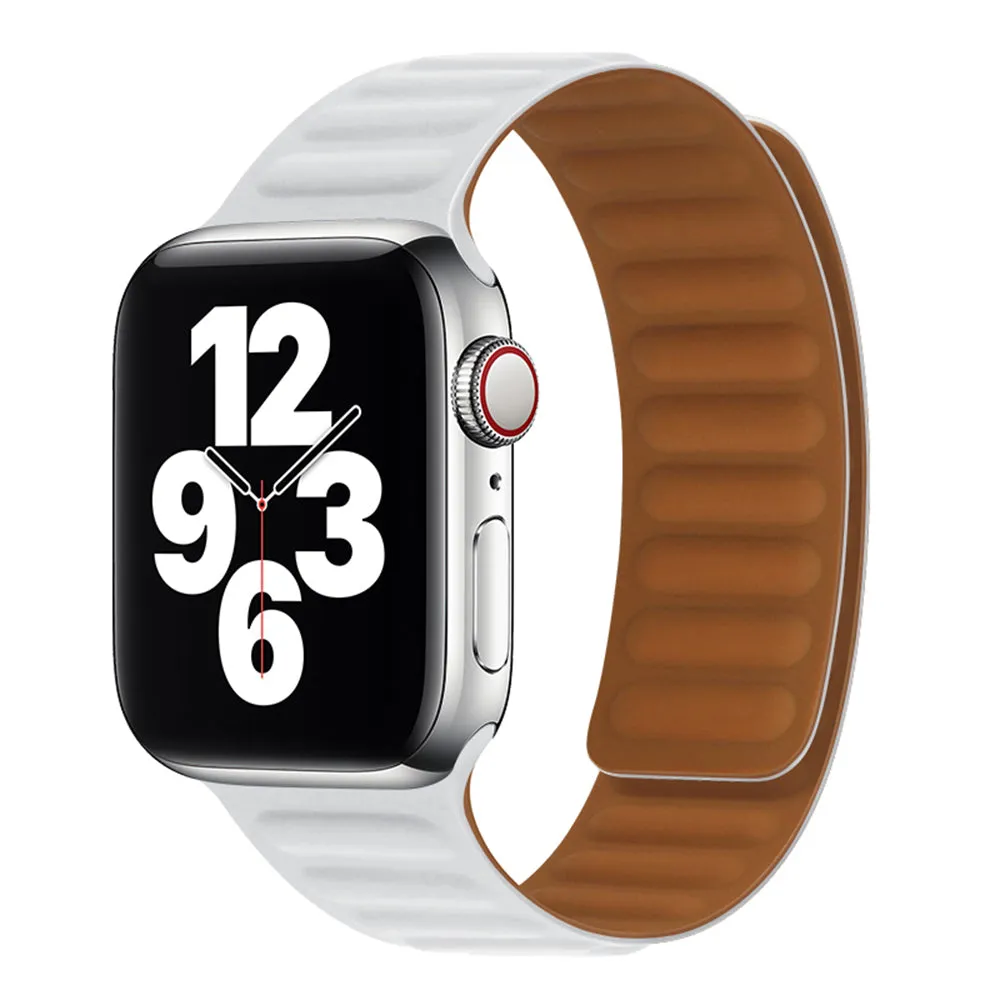 Cinturino Techsuit W035 per Apple Watch 49mm / 46mm / 45mm / 44mm / 42mm Series, Bianco