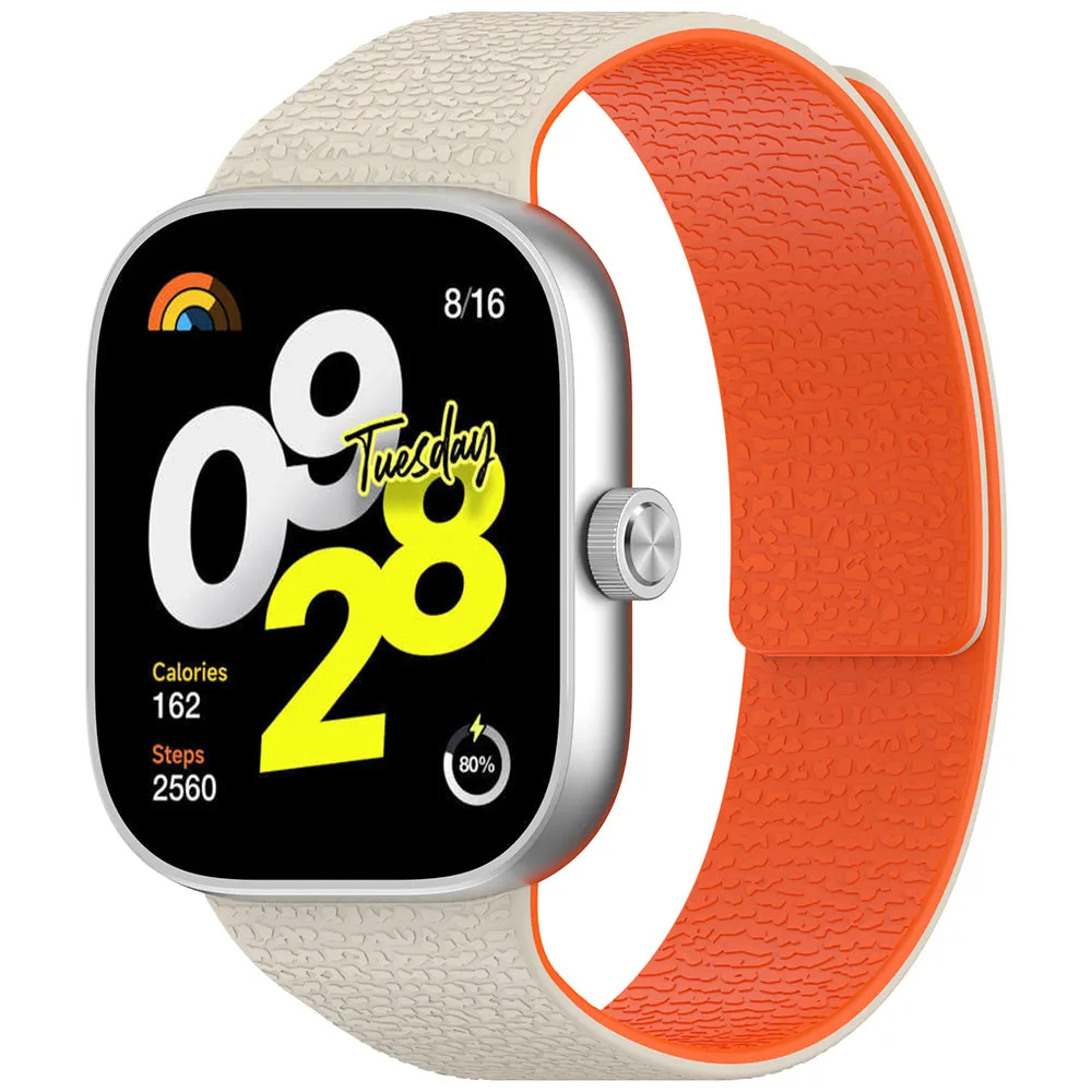 Cinturino Techsuit W016 per Xiaomi Smart Band / Watch Series, Beige Arancione