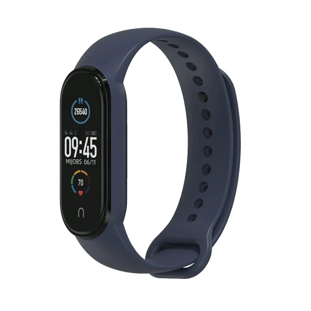 Cinturino Techsuit W013 per Xiaomi Band / Amazfit Band Series, Blu Scuro