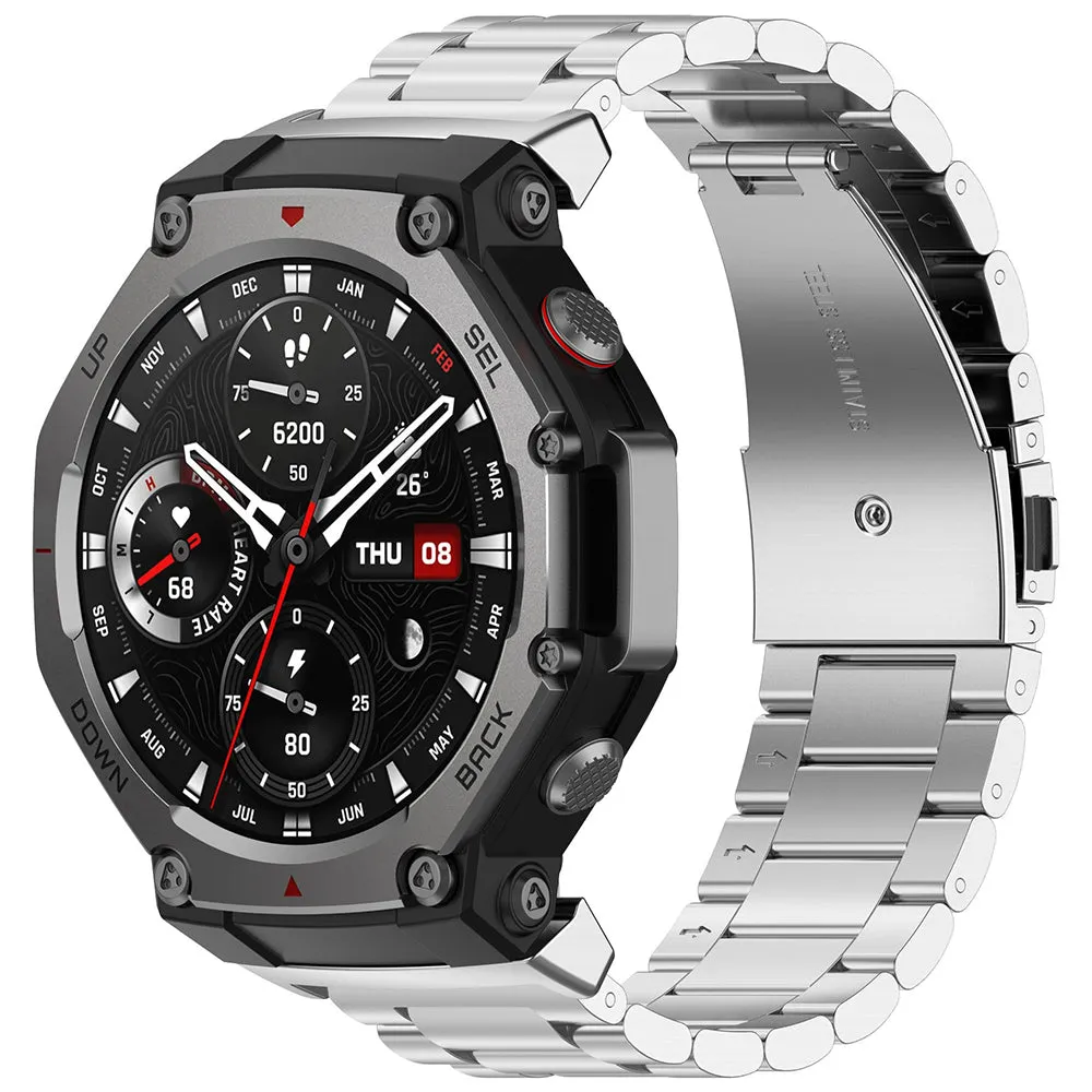 Cinturino Techsuit W010 per Amazfit T-Rex 3, Argento