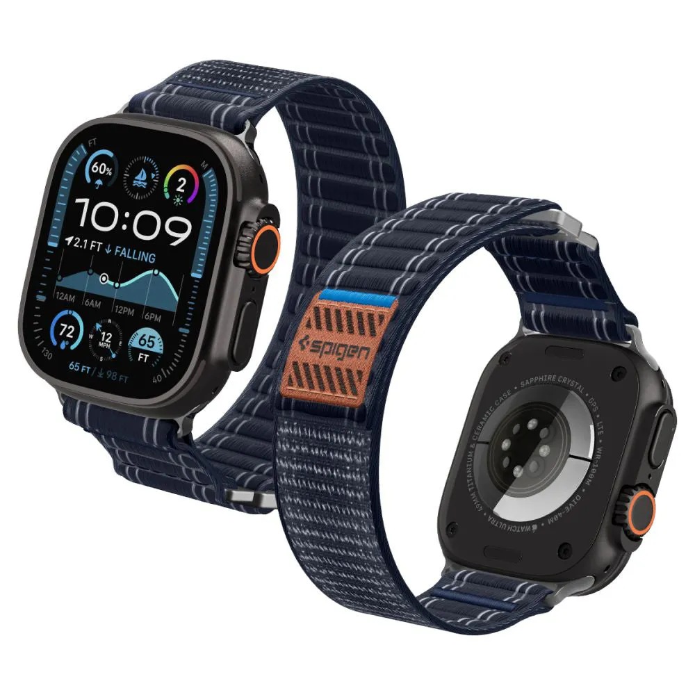 Cinturino Spigen WBF0 per Apple Watch 49mm / 46mm / 45mm / 44mm Series, Blu Navy AMP10143