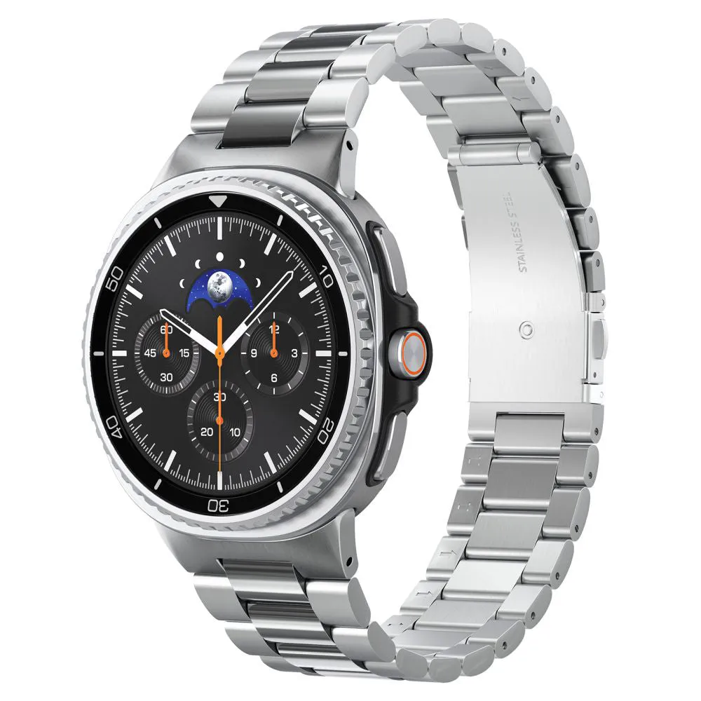 Cinturino Spigen Modern Fit 316L per Samsung Galaxy Watch9 / Watch8 / Watch8 Classic Series, Argento AMP10120