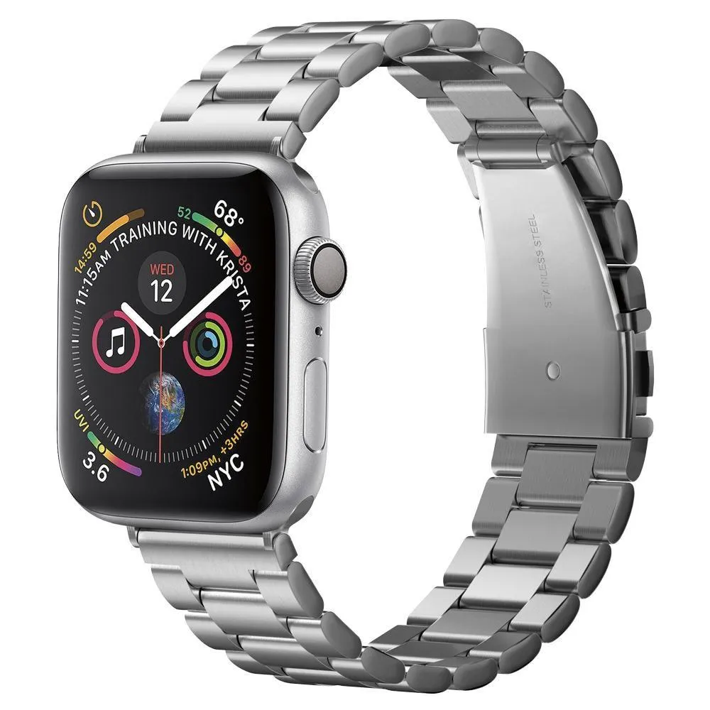 Cinturino Spigen Modern Fit per Apple Watch 49mm / 46mm / 45mm / 44mm / 42mm Series, Argento 062MP25404