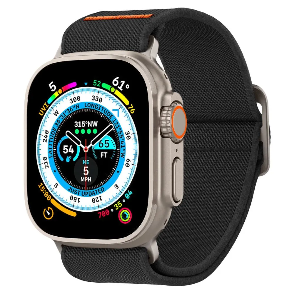 Cinturino Spigen Fit Lite Ultra per Apple Watch 49mm / 46mm / 45mm / 44mm / 42mm Series, Nero AMP05983