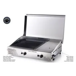Piastra cottura gpl e metano Plancha Double Duegas Satinato 4070 COVER M