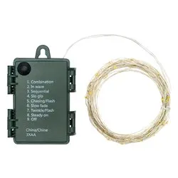 Filo Trasparente 80 luci - MICROLED Multicolore (7,9 + 0,1 mt) 8 Giochi di luce IP44 65932