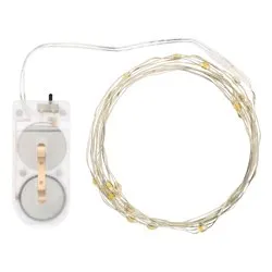 Filo Argento 20 luci - MICROLED Multicolore (1,9 + 0,1 mt) Luce fissa CHRISTMAS IP20 65758