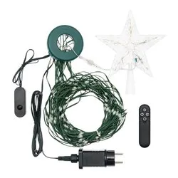 Filo 440 luci - LED PIXEL RGB (1,95 + 5 mt) Mantello 22 fili Giochi di luce IP44 68988