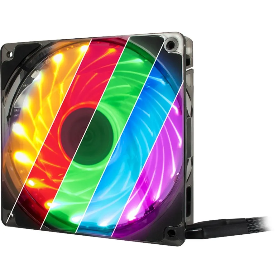 L-12025 Aura Case per computer Ventilatore 12 cm Nero, Ventola