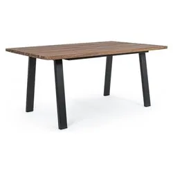 Tavolo da esterno legno OSLO Fisso Acacia e Antracite (160x90x76cm) 0806908