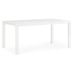 Tavolo da esterno alluminio HILDE Allungabile Bianco (160-240x90x75cm) 0662612