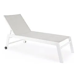 Lettino prendisole alluminio HILDE Bianco cloud 0662914