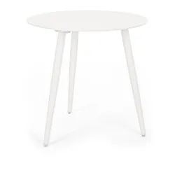 Tavolino da esterno acciaio RIDLEY Yk11 Bianco (50x48cm) 0662700