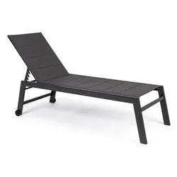 Lettino prendisole alluminio HILDE Antracite 0662854