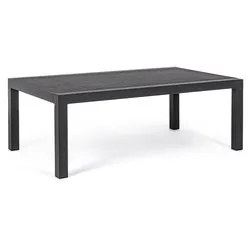 Tavolino da esterno ceramica KLEDI Antracite (120x70x43cm) 0663062
