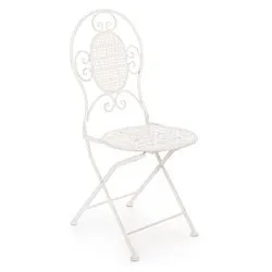 Sedia pieghevole da esterno acciaio EMILY Crema 0720993
