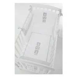 Piumone lettino set 3 pz BABYZOO Grigio 9900279144