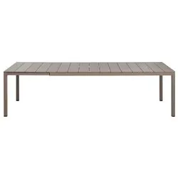 Tavolo da esterno alluminio RIO Alu 210 Extensible Allungabile Tortora (210-280x100x75cm) 48859 10 000