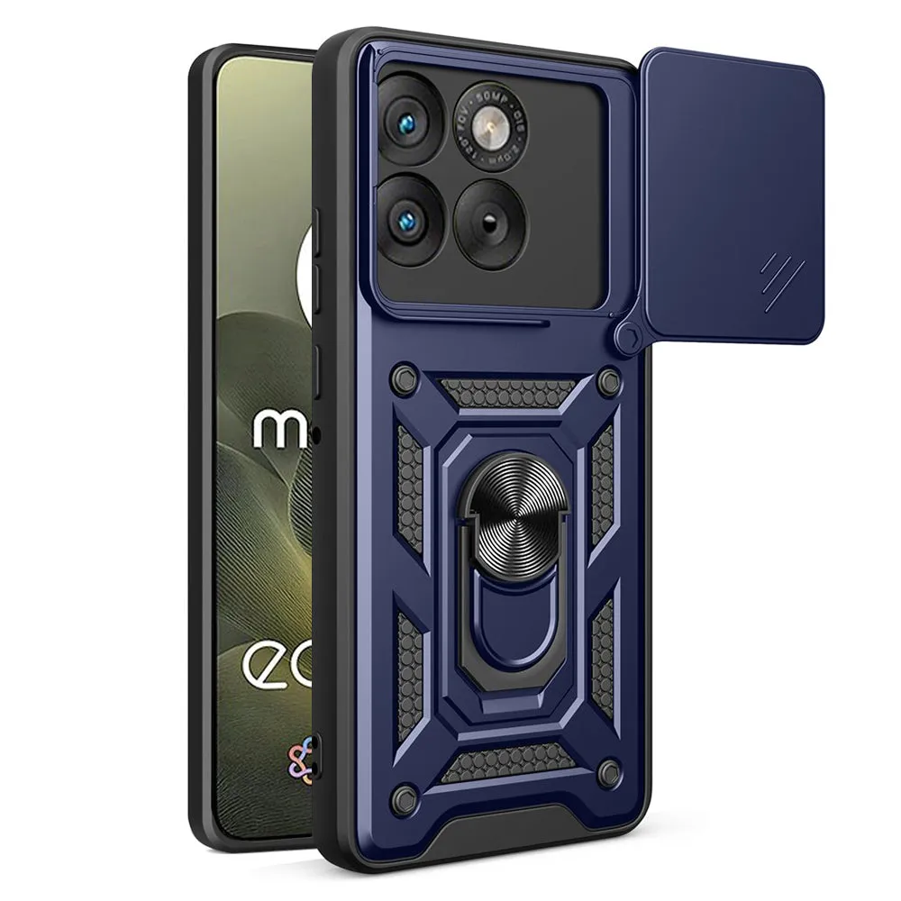 Custodia per Motorola Edge 70, Techsuit, CamShield, Blu