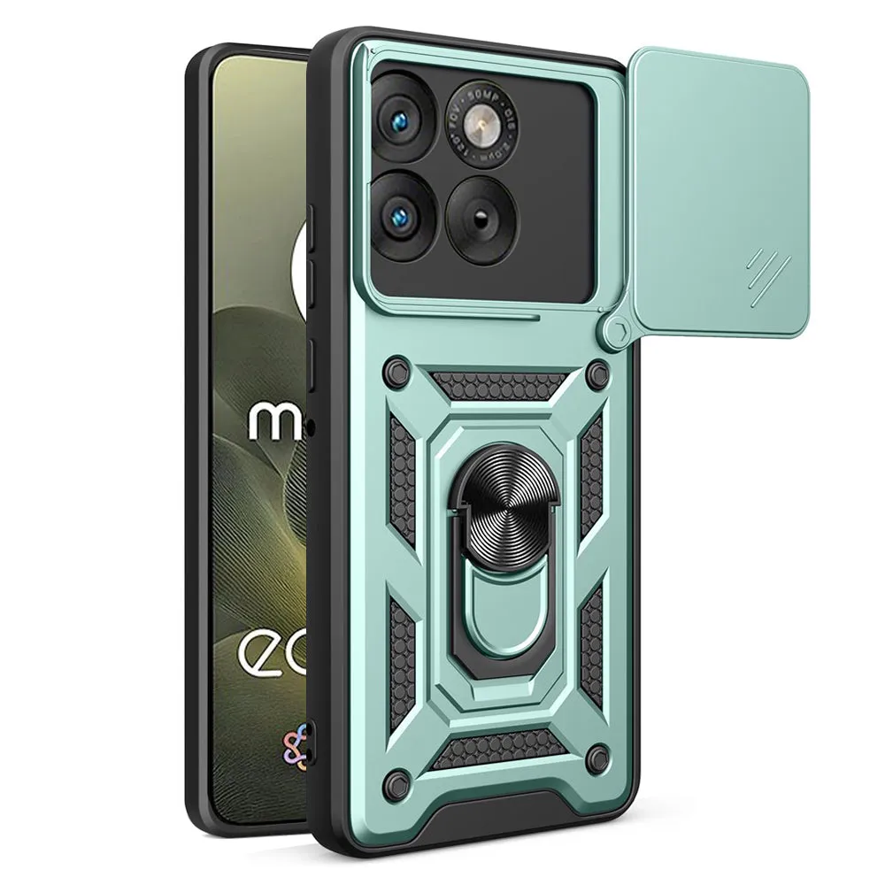 Custodia per Motorola Edge 70, Techsuit, CamShield, Verde