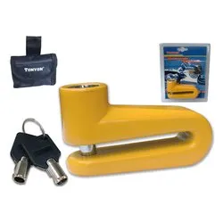 Lucchetto bici bloccadisco Giallo TY110 67