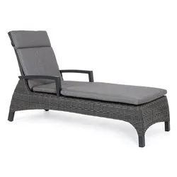 Lettino prendisole alluminio BRITTON Antracite 0661853