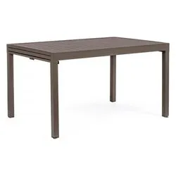 Tavolo da esterno alluminio PELAGIUS Allungabile Coffee (135-270x90x75cm) 0663176