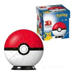 Puzzle 3D 54 pz Pokeball 6a+ (7,5cm) POKÉMON 11256