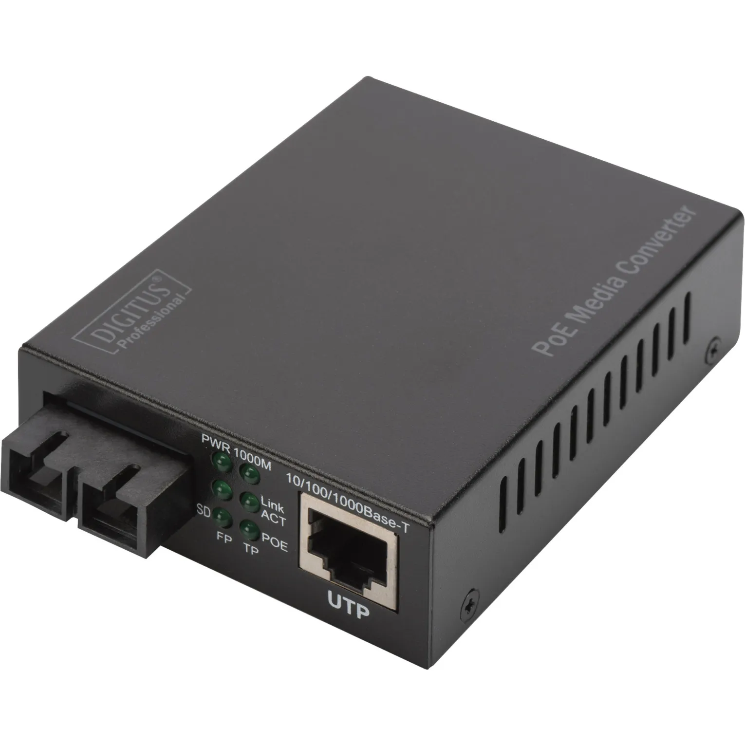 Convertitore di media Gigabit PoE, RJ45 / SC, SM, PSE, Media Converter