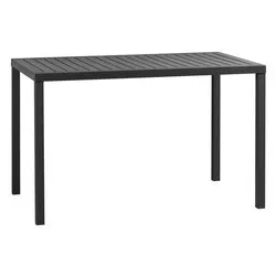 Tavolo impilabile polipropilene CUBE 120 x 70 Fisso Antracite (120x70x75,5cm) 47652 02 000