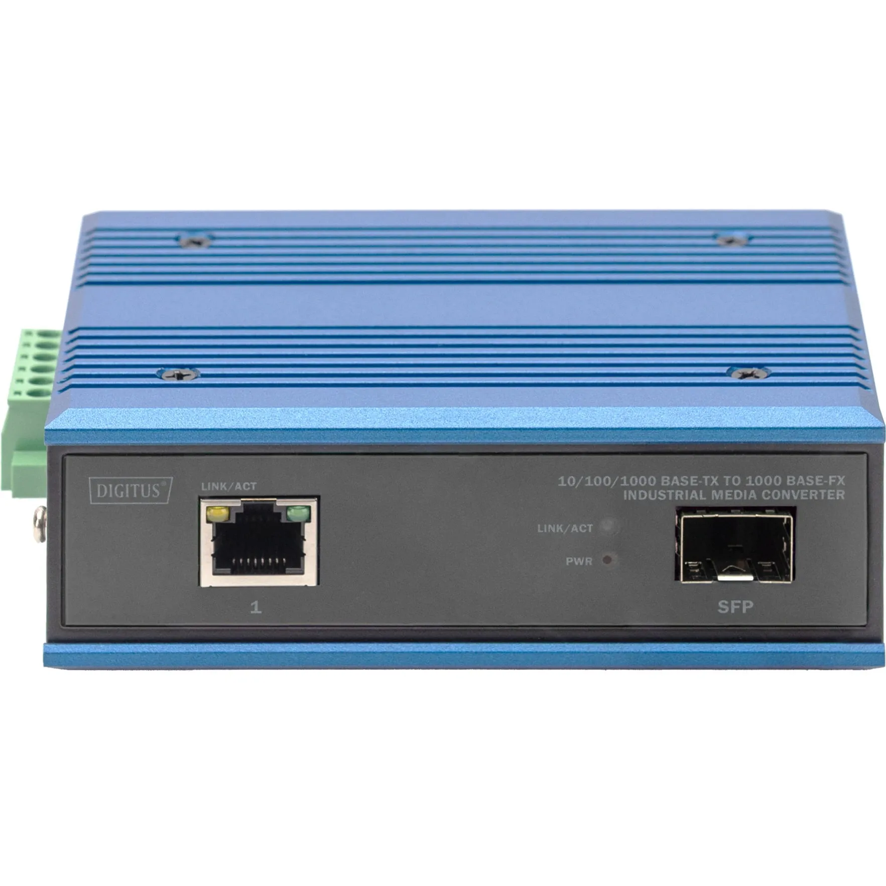 Convertitore di media industriale 10/100/1000 Base-TX a 1000 Base-FX, Media Converter
