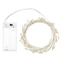 Filo Silver 60 luci - MICROLED Bianco caldo (1,2 + 0,1 mt) Luce fissa CHRISTMAS IP20 74545
