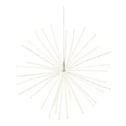 Ramo 32 fili Silver (D75 cm) 8 giochi di luce (1pz) LUMINEO 256 luci - MICROLED Bianco caldo IP44 493632
